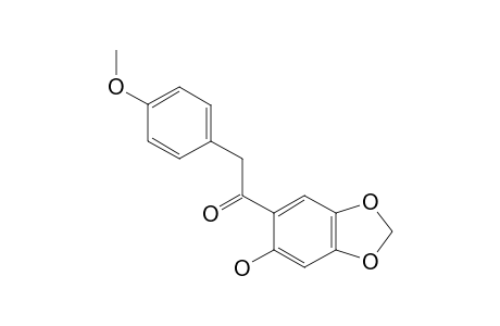 1-(2-HYDROXY-4,5-METHYLENEDIOXYPHENYL)-2-(4-METHOXYPHENYL)-ETHANONE