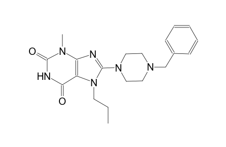 8-(4-benzyl-1-piperazinyl)-3-methyl-7-propyl-3,7-dihydro-1H-purine-2,6-dione