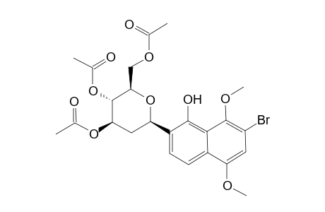 [(2R,3S,4R,6R)-3,4-diacetoxy-6-(7-bromo-1-hydroxy-5,8-dimethoxy-2-naphthyl)tetrahydropyran-2-yl]methyl acetate