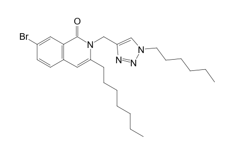 7-Bromo-3-n-heptyl-2-[(1-n-hexyl-1H-1,2,3-triazol-4-yl)methyl]isoquinolin-1(2H)-one