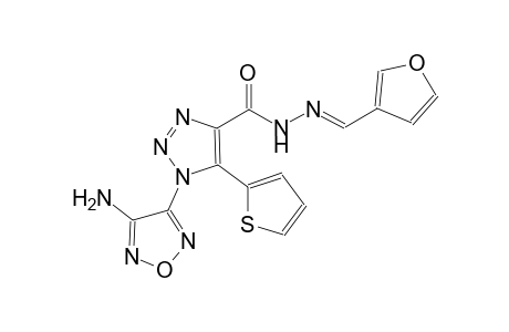 1-(4-amino-1,2,5-oxadiazol-3-yl)-N'-[(E)-3-furylmethylidene]-5-(2-thienyl)-1H-1,2,3-triazole-4-carbohydrazide