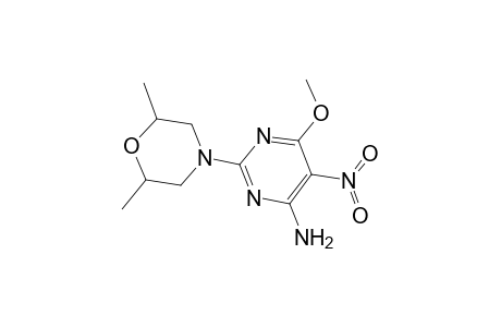 2-(2,6-Dimethyl-4-morpholinyl)-6-methoxy-5-nitro-4-pyrimidinamine