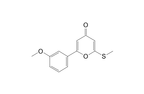 2-(3-Methoxyphenyl)-6-(methylthio)-4-pyranone