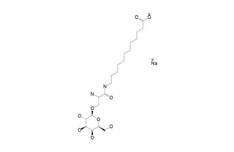 3-O-(BETA-D-GALACTOPYRANOSYL)-L-SERINE-11-CARBOXYNDECANAMIDE-SODIUM-SALT;I-GAL-SER-[C11CO2NA]-[NH2]