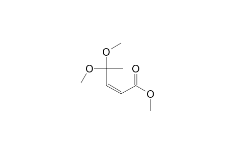2-Pentenoic acid, 4,4-dimethoxy-, methyl ester, (Z)-