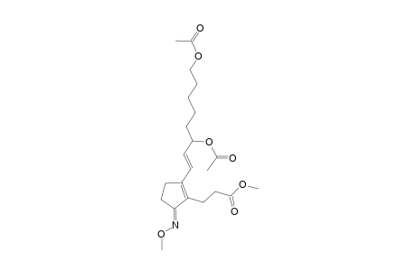 3-[(5E)-2-[(E)-3,8-diacetoxyoct-1-enyl]-5-methyloximino-cyclopenten-1-yl]propionic acid methyl ester