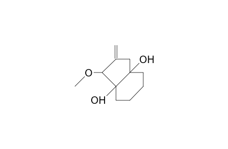 1,5-Dihydroxy-2-methoxy-3-methylene-bicyclo(4.3.0)nonane