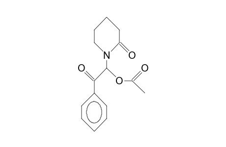 N-(Benzoyl-acetoxy-methyl)-piperidin-2-one