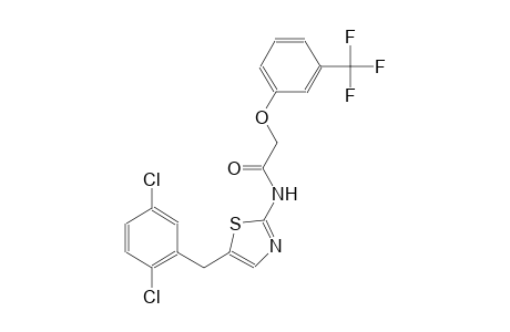 N-[5-(2,5-dichlorobenzyl)-1,3-thiazol-2-yl]-2-[3-(trifluoromethyl)phenoxy]acetamide