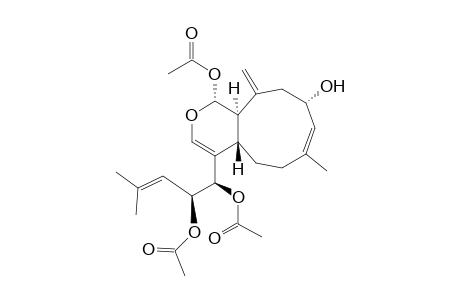 Cyclonona[c]pyran-1,9-diol, 4-[1,2-bis(acetyloxy)-4-methyl-3-pentenyl]-1,4a,5,6,9,10,11,11a-octah ydro-7-methyl-11-methylene-, 1-acetate, [1R-[1R*,4(1R*,2S*),4aS*,7E,9R*,11aR*]]-