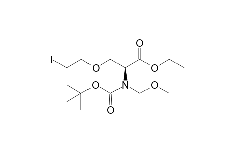(S)-N-(tert-Butoxycarbonyl)-N-(methoxymethyl)-O-(2-iodoethyl)serine ethyl ester