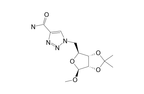 METHYL-5-DEOXY-5-C-(4-CARBAMOYL-1,2,3-TRIAZOL-1-YL)-2,3-O-ISOPROPYLIDENE-BETA-D-RIBOFUTANOSIDE