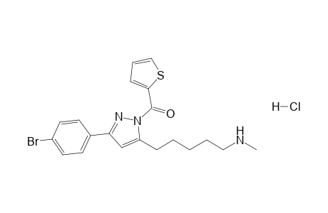 1-(Thenoyl)-5-(5-methylaminopentyl)-3-(4-bromophenyl)pyrazole hydrochloride salt