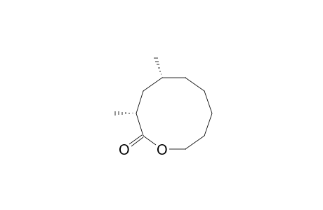 2-Oxecanone, 3,5-dimethyl-, (3R*,5R*)-