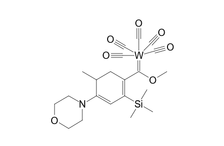 Pentacarbonyl{methoxy[5-methyl-4-morpholino-2-trimethylsilyl-1,3-cyclohexadienyl]methylene}tungsten(0)