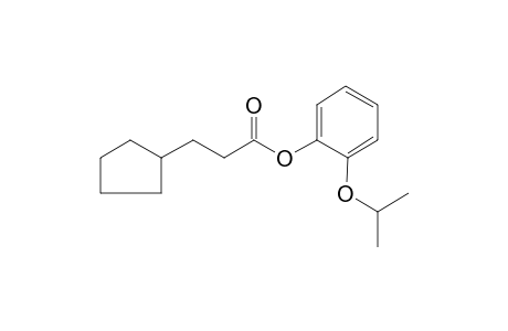 3-Cyclopentylpropionic acid, 2-isopropoxyphenyl ester