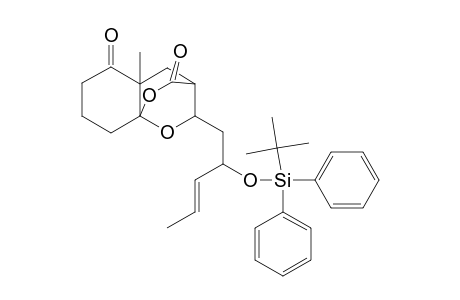 9,12-Dioxatricyclo[6.2.2.0(3,8)]dodecane-4,11-dione, 3-methyl-10-[2-(t-butyldiphenylsilyloxy)pent-3-en-1-yl]-