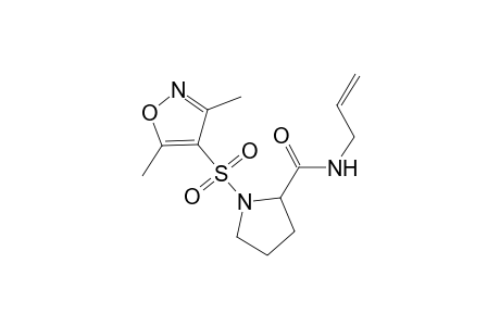 2-pyrrolidinecarboxamide, 1-[(3,5-dimethyl-4-isoxazolyl)sulfonyl]-N-(2-propenyl)-