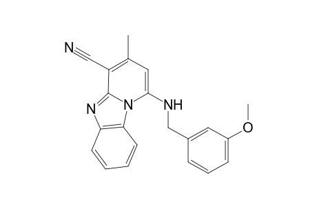 Pyrido[1,2-a][1,3]benzimidazole-4-carbonitrile, 1-[[(3-methoxyphenyl)methyl]amino]-3-methyl-