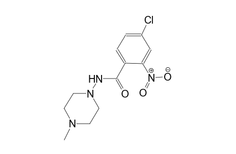 4-chloro-N-(4-methyl-1-piperazinyl)-2-nitrobenzamide