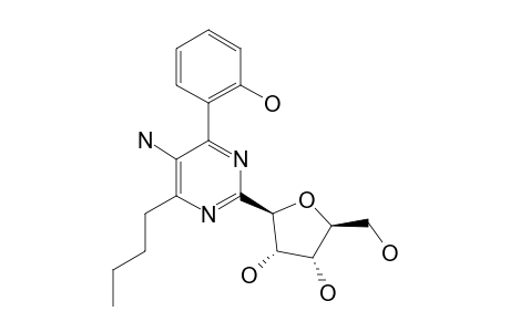 2-(BETA-D-RIBOFURANOSYL)-5-AMINO-6-BUTYL-4-(2-HYDROXYPHENYL)-PYRIMIDINE