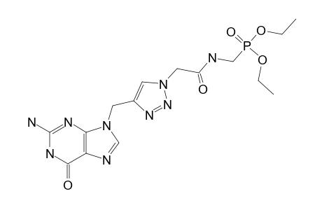 DIETHYL-2-[4-[(2-AMINO-6-OXO-1,6-DIHYDRO-9H-PURIN-9-YL)-METHYL]-1H-1,2,3-TRIAZOL-1-YL]-ACETAMIDOMETHYLPHOSPHONATE