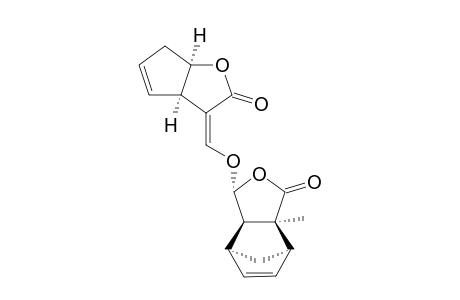 2(S)-Methyl-5(R)-(2-oxo-3a(R),6a(R)-dihydro-6H-cyclopenta[b]furan-3-ylidenemethoxy)-4-oxa-endo-tricyclo[5.2.1.0(2,6)]dec-8-en-3-one