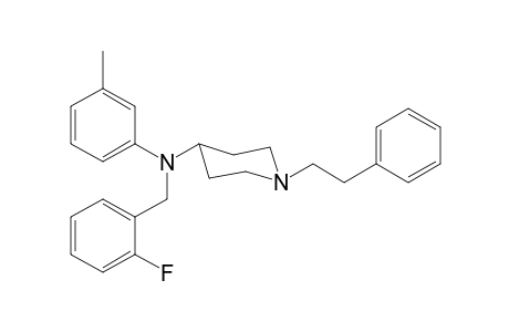 N-(2-Fluoromethylbenzyl)-N-(3-methylphenyl)-1-(2-phenylethyl)piperidin-4-amine