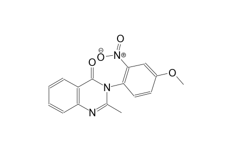 4(3H)-quinazolinone, 3-(4-methoxy-2-nitrophenyl)-2-methyl-