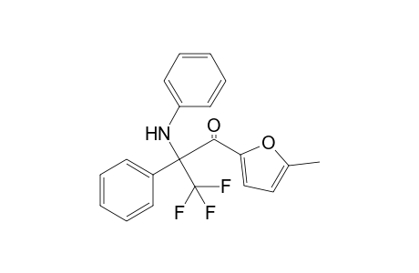 3,3,3-Trifluoro-1-(5-methylfuran-2-yl)-2-phenyl-2-(phenylamino)propan-1-one