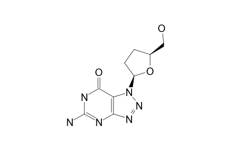 5-AMINO-1-(2,3-DIDEOXY-BETA-D-GLYCERO-PENTOFURANOSYL)-7H-1,6-DIHYDRO-1,2,3-TRIAZOLO-[4,5-D]-PYRIMIDIN-7-ONE