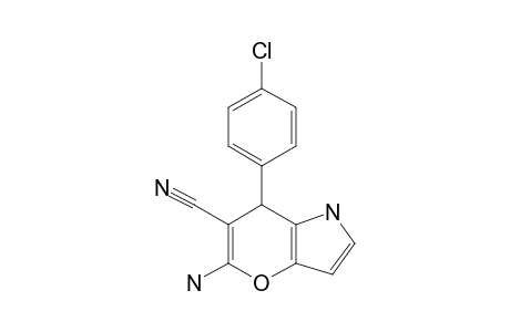 5-AMINO-7-(4-CHLOROPHENYL)-1,7-DIHYDROPYRANO-[3,2-B]-PYRROLE-6-CARBONITRILE