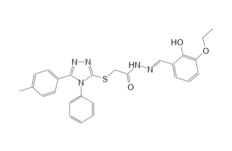 acetic acid, [[5-(4-methylphenyl)-4-phenyl-4H-1,2,4-triazol-3-yl]thio]-, 2-[(E)-(3-ethoxy-2-hydroxyphenyl)methylidene]hydrazide