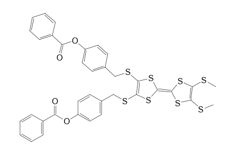 4,5-Bis(p-benzoyloxybenzylsulfanyl)-4',5'-bis(methylsulfanyl)tetrathiafulvalene