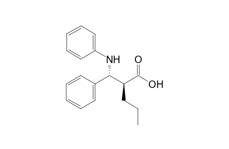 (2S*,3R*)-3-phenyl-3-(phenylamino)-2-propylpropanoic acid