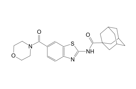 N-[6-(4-morpholinylcarbonyl)-1,3-benzothiazol-2-yl]-1-adamantanecarboxamide