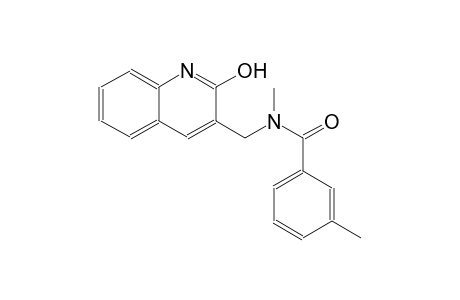 N-[(2-hydroxy-3-quinolinyl)methyl]-N,3-dimethylbenzamide