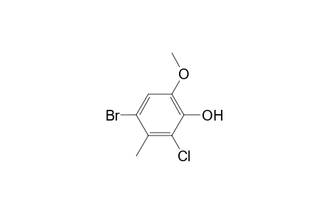 4-Bromo-2-chloro-6-methoxy-3-methylphenol