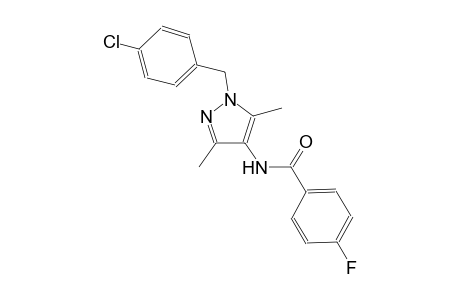 N-[1-(4-chlorobenzyl)-3,5-dimethyl-1H-pyrazol-4-yl]-4-fluorobenzamide