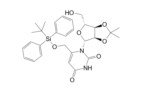 1-[(3aR,4R,6R,6aR)-2,2-dimethyl-6-methylol-3a,4,6,6a-tetrahydrofuro[3,4-d][1,3]dioxol-4-yl]-6-[[tert-butyl(diphenyl)silyl]oxymethyl]pyrimidine-2,4-quinone