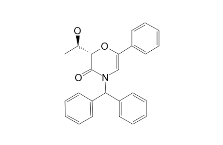 (2S)-4-[di(phenyl)methyl]-2-(1-hydroxyethyl)-6-phenyl-1,4-oxazin-3-one