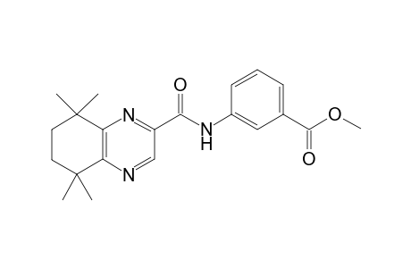3-[(5,5,8,8-tetramethyl-6,7-dihydroquinoxaline-2-carbonyl)amino]benzoic acid methyl ester