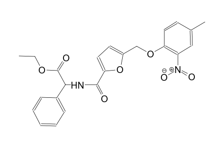 ethyl ({5-[(4-methyl-2-nitrophenoxy)methyl]-2-furoyl}amino)(phenyl)acetate