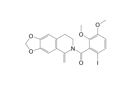 1,3-Dioxolo[4,5-g]isoquinoline, 5,6,7,8-tetrahydro-6-(6-iodo-2,3-dimethoxybenzoyl)-5-methylene-