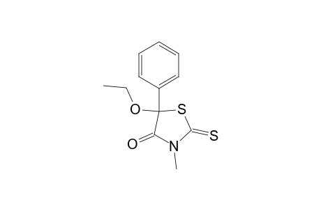 5-Ethoxy-3-methyl-5-phenyl-2-thioxo-4-thiazolidinone