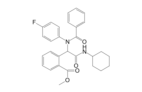 Methyl 2-(2-(cyclohexylamino)-1-(N-(4-fluorophenyl)benzamido)-2-oxoethyl)benzoate