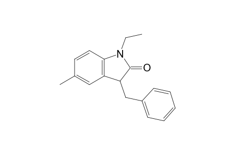 1-Ethyl-5-methyl-3-(phenylmethyl)-3H-indol-2-one