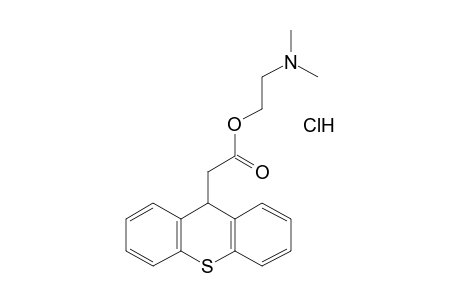 THIOXANTHENE-9-ACETIC ACID, 2-(DIMETHYLAMINO)ETHYL ESTER, MONOHYDROCHLORIDE