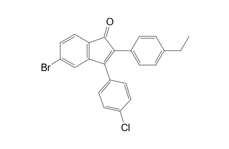 5-Bromo-3-(4-chlorophenyl)-2-(4-ethylphenyl)-1H-inden-1-one