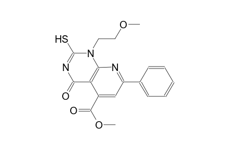 pyrido[2,3-d]pyrimidine-5-carboxylic acid, 1,4-dihydro-2-mercapto-1-(2-methoxyethyl)-4-oxo-7-phenyl-, methyl ester